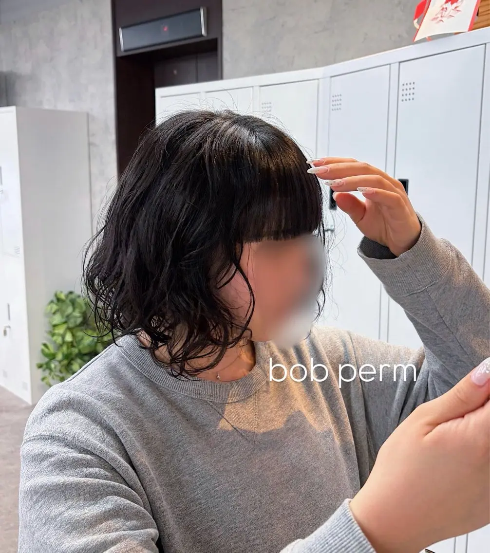 ミディアム パーマ カット パーマ limitみづき🌙 カラーのヘアスタイル