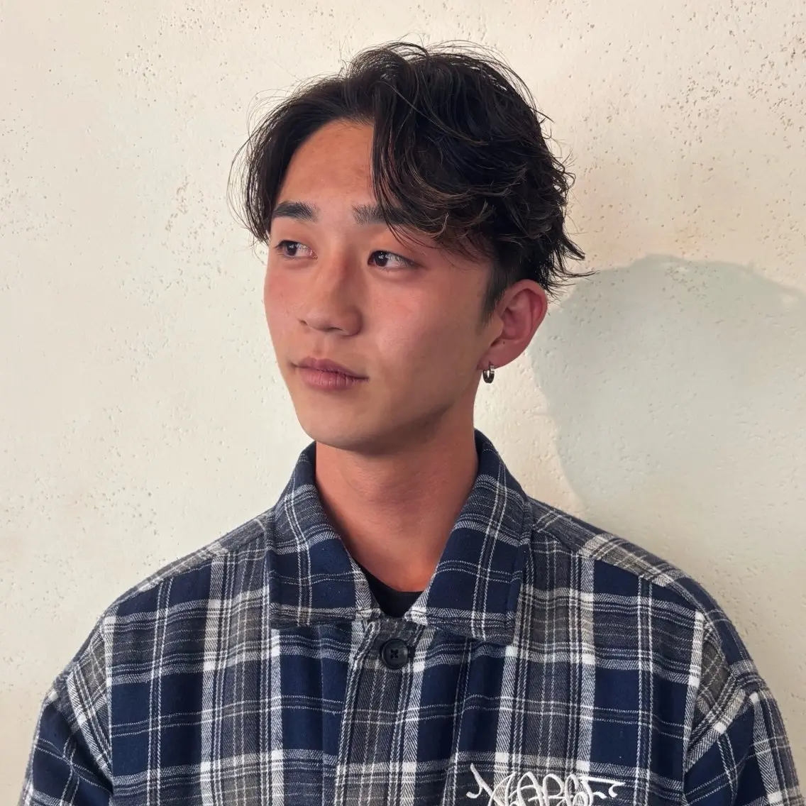 ショート パーマ メンズ メンズパーマ レイヤーカット ショートヘア カット パーマ メンズ特化美容師 サノヤマトのヘアスタイル