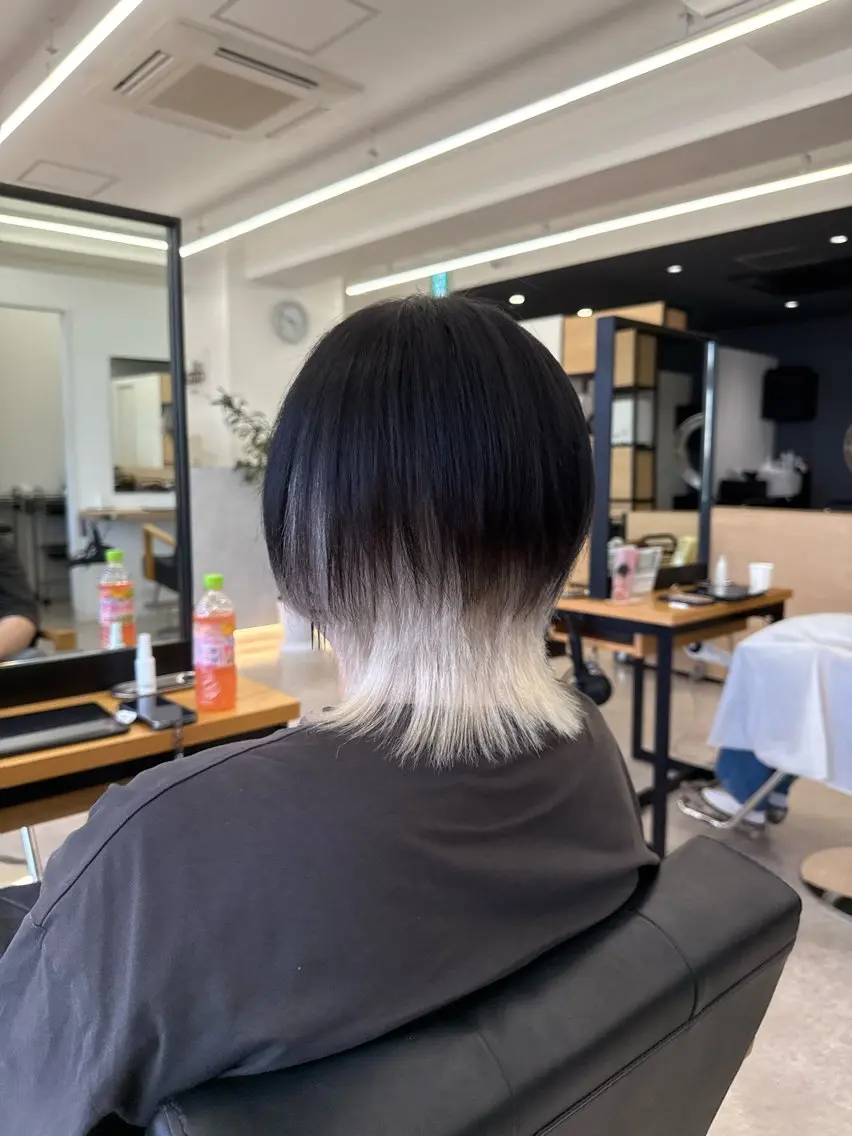 ショート カラー ショートヘア ウルフカット 古河 湊斗のヘアスタイル