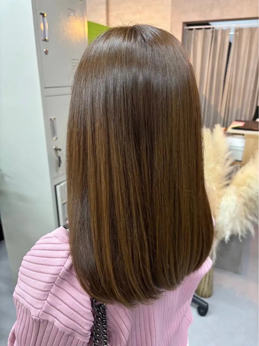 ロング ヘアカラー 比嘉 泰壽のヘアスタイル