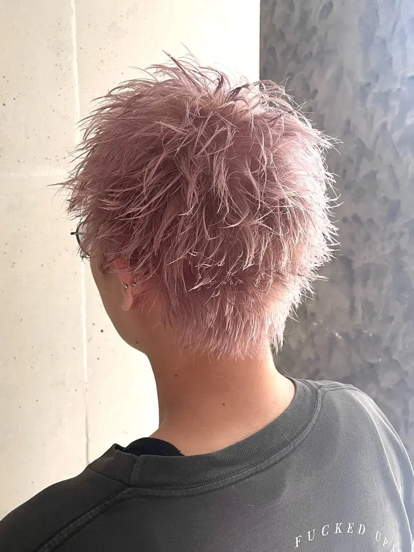 ショート カラー メンズ カット ヘアカラー トリートメント 仲山 和希のヘアスタイル