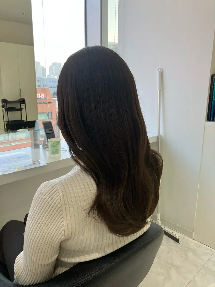ロング カラー ヘアアレンジ 💓色落ちまで綺麗な 垢抜けカラー💓のヘアスタイル