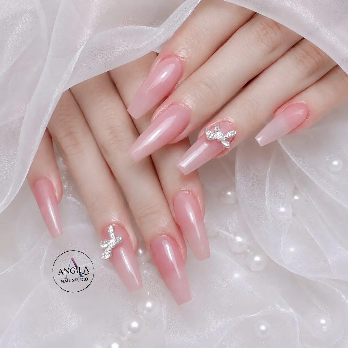 ネイル ANGILA ネイル¨̮S*Y*Kのネイルデザイン