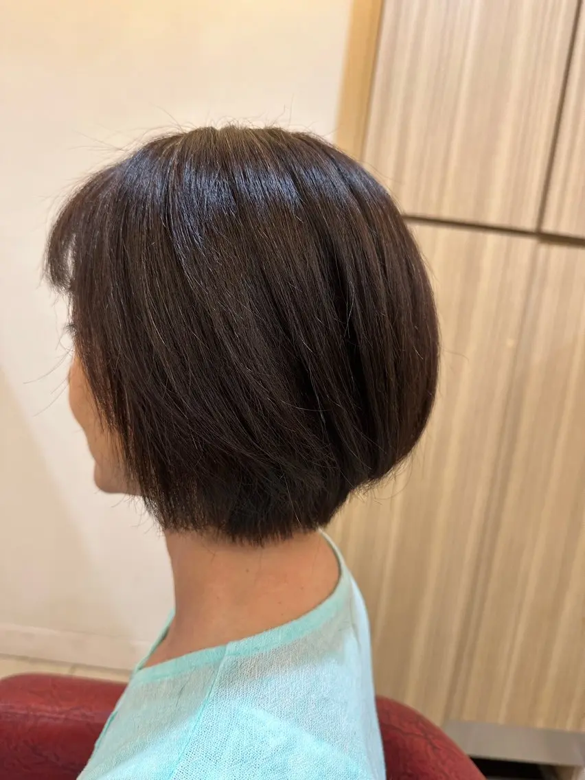 ショート カラー ナチュラルヘア 神田一瑳のヘアスタイル