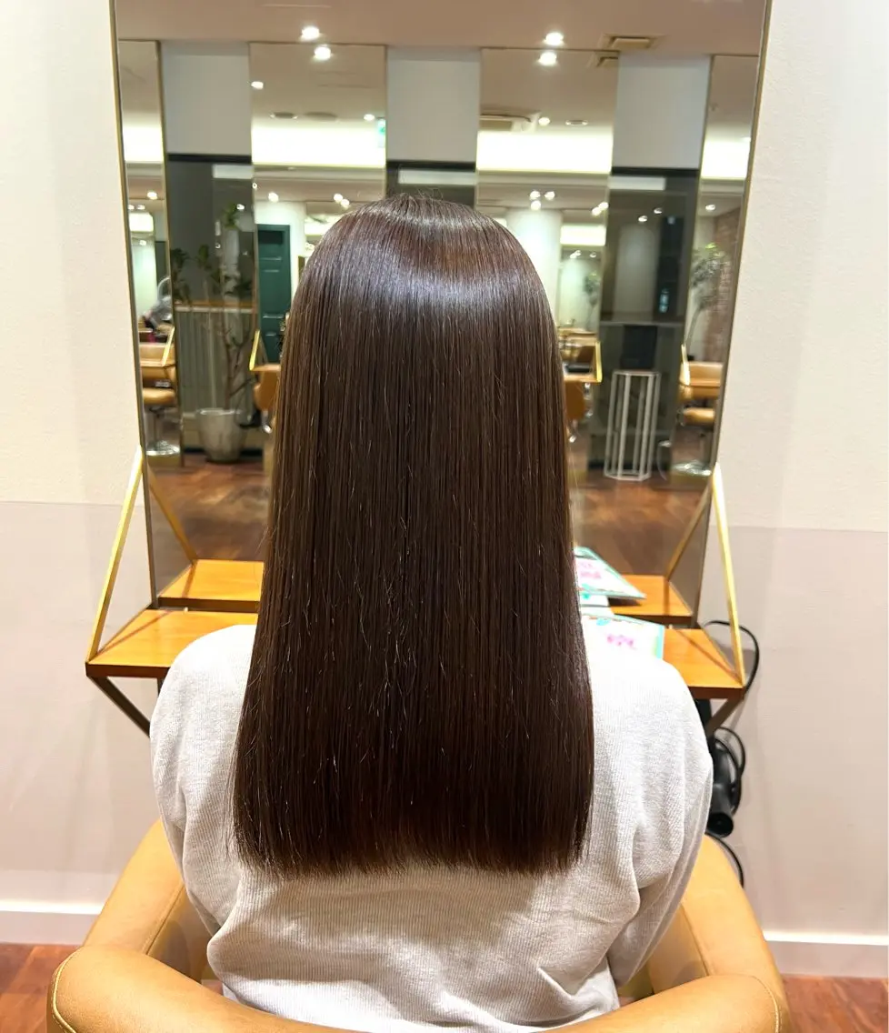 ロング カラー アッシュ アッシュブラウン ブラウンカラー BEAUTRIUM /ばんどうかりんのヘアスタイル