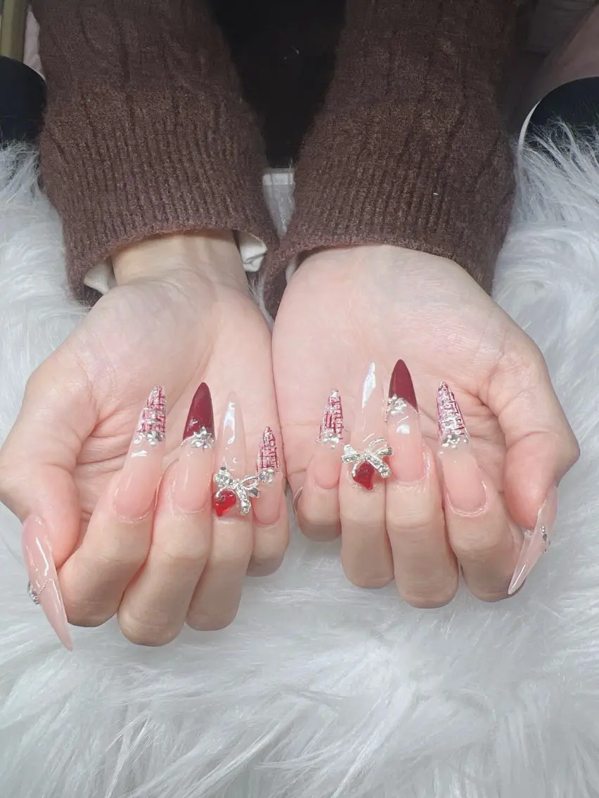 ネイル ハンドネイル Lee Nails チップ長さだし専門店のネイルデザイン