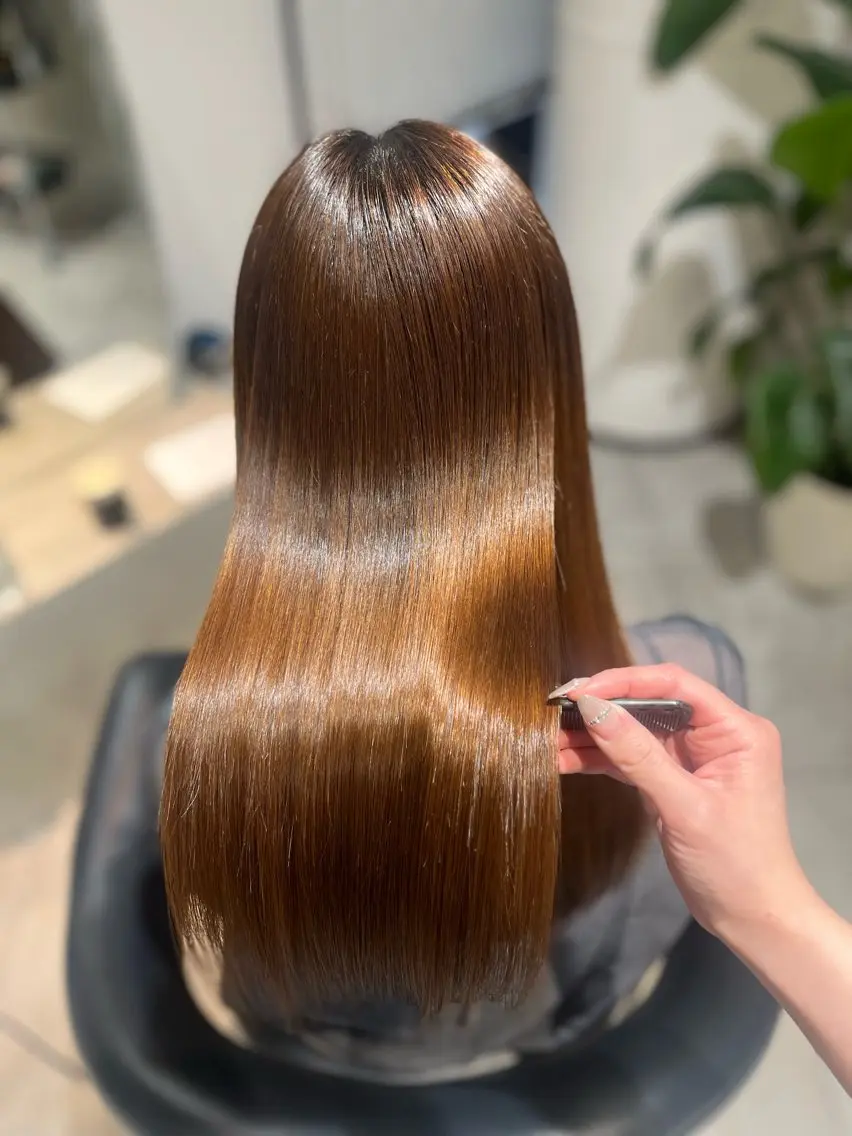 ロング 縮毛矯正 トリートメント 🫧美髪縮毛矯正🫧 Haruのヘアスタイル