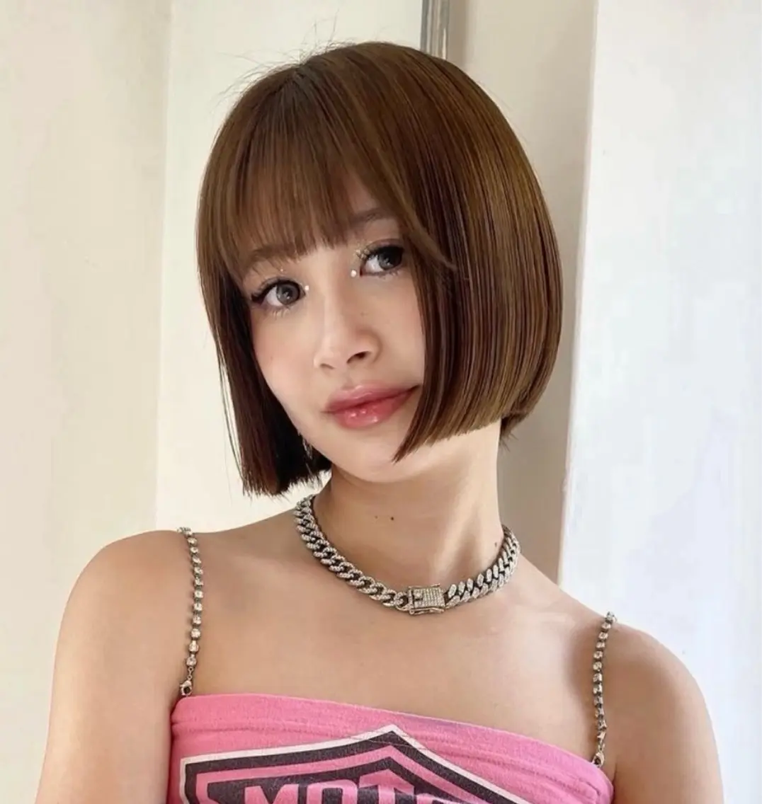 【✨️韓国人気🇰🇷】切りっぱなしボブ✂️の写真