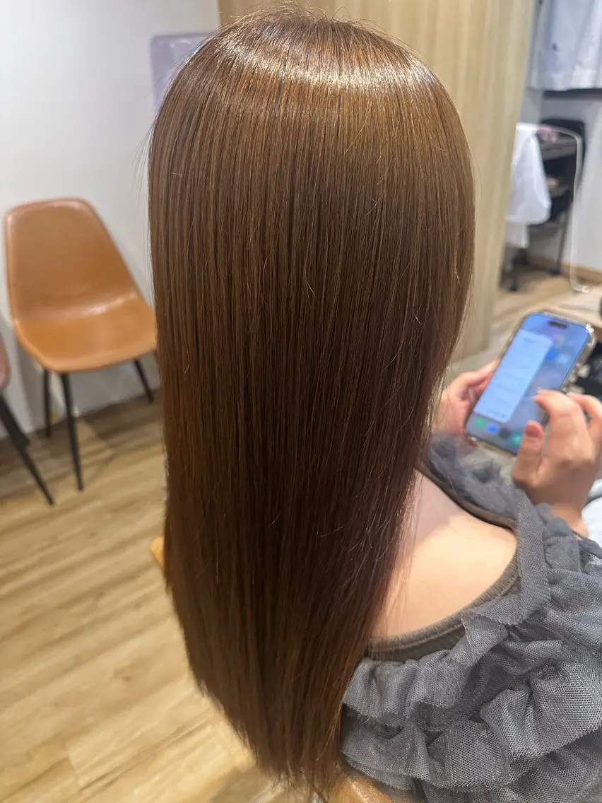 セミロング パーマ 縮毛矯正 ✨✂️Nori ✂️✨のヘアスタイル