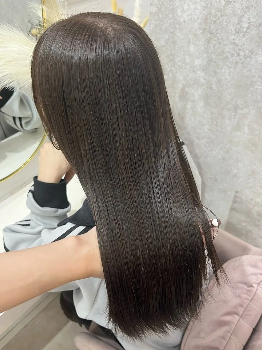 ロング カラー ヘアカラー トリートメント 畠中 唯/ハイトーン 🌱‬‪艶髪ヘアのヘアスタイル