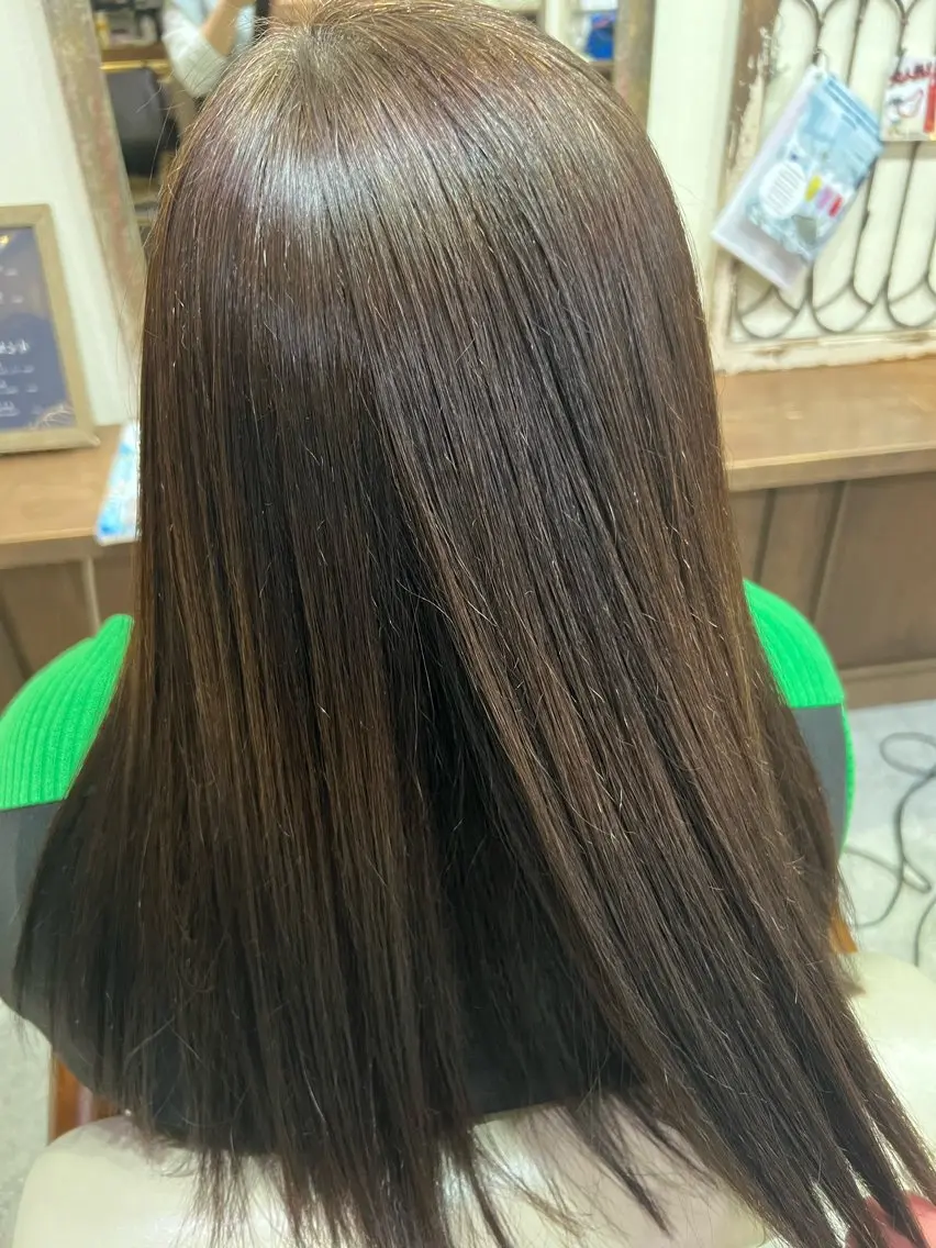 ロング カット 縮毛矯正 高橋 葵のヘアスタイル