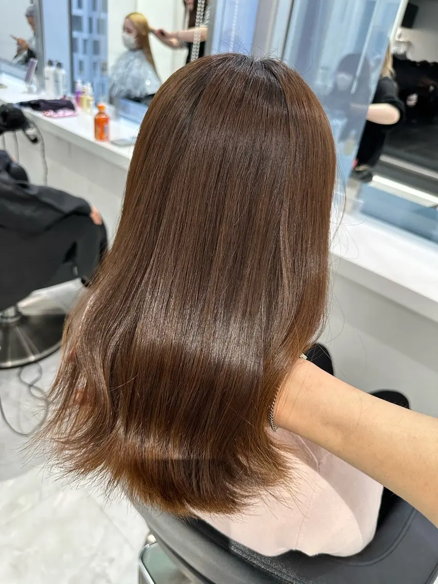 ロング カラー ヘアカラー トリートメント ♡上品韓国髪♡ブラ ウン/SAYATOのヘアスタイル