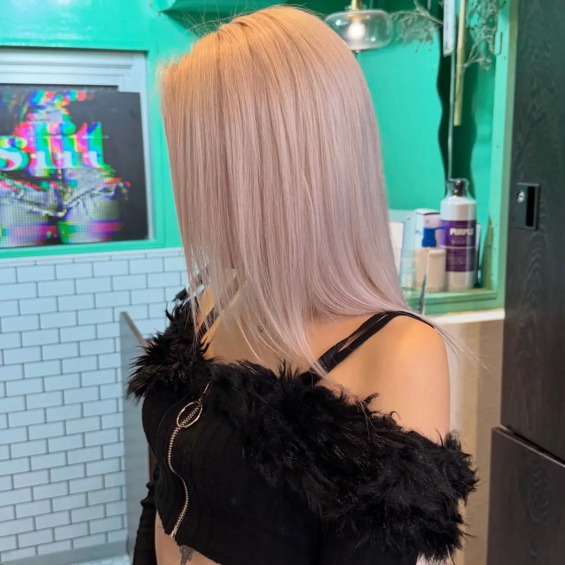 ミディアム ヘアカラー ハイトーン🎀 MIYU💖のヘアスタイル
