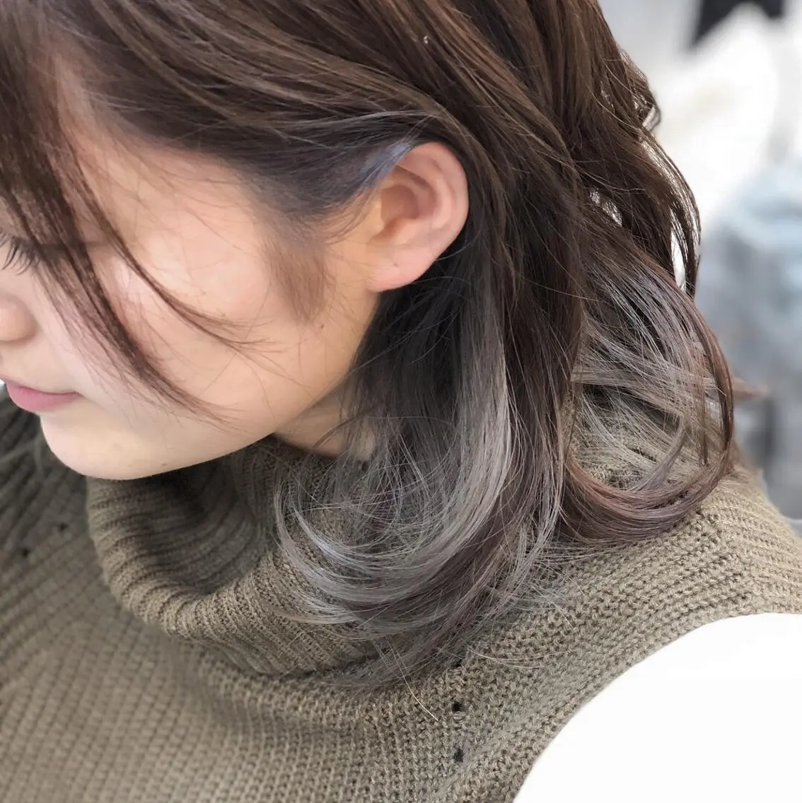 ミディアム YOFAhair芦屋 峰★カラーリストのヘアスタイル