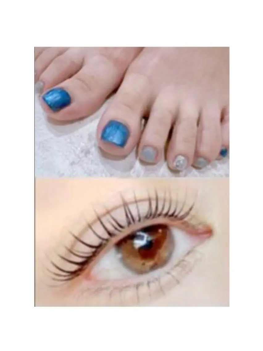 サマーキャンペーン☆【同時施術】Footジェル＆ラッシュリフトセット￥13000の写真