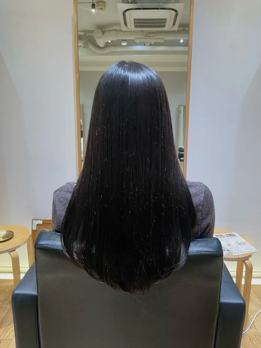 ロング カラー パーマ ストレートパーマ カット ヘアカラー 縮毛矯正 レイヤー/縮毛矯正 🪄chihiroのヘアスタイル