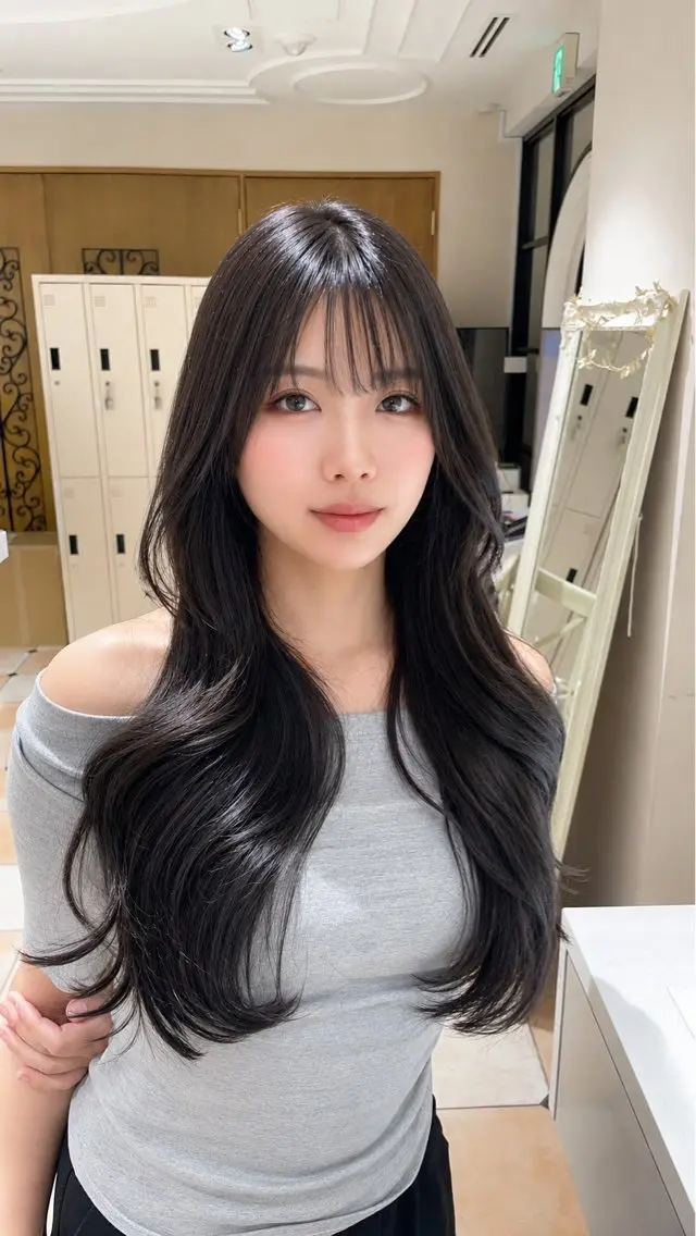 【スタイリングモデル】韓国風ヘアセット／顔まわり巻き✨※このメニューはLieno店(銀座)での施術になります！の写真