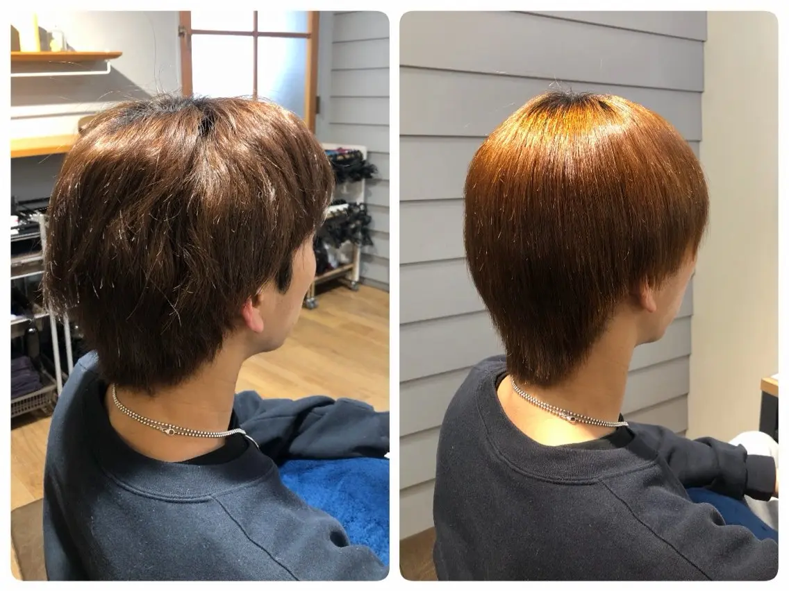 ショート 縮毛矯正 白鳥 リキのヘアスタイル