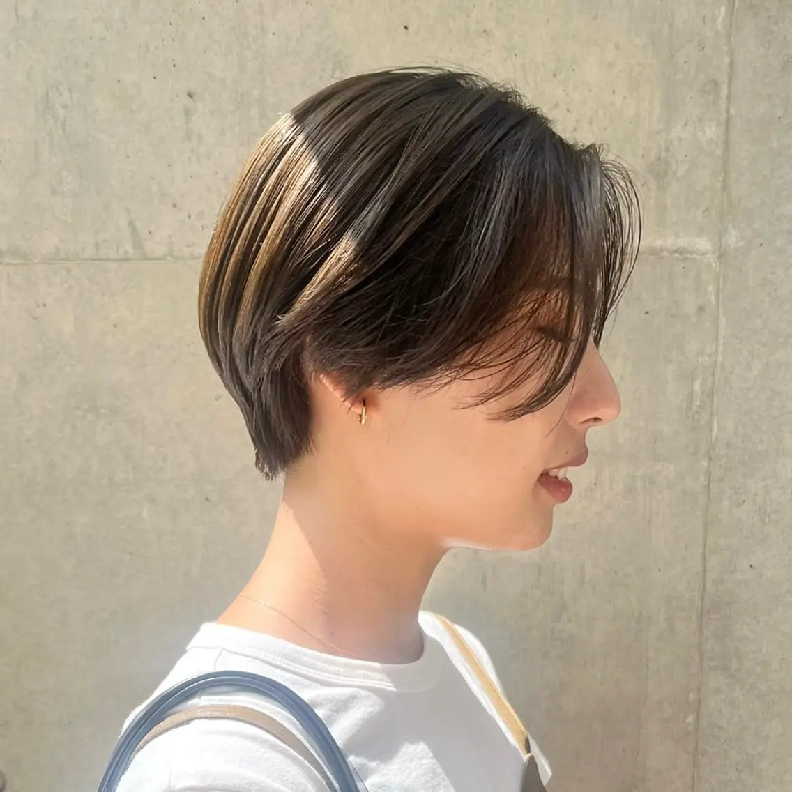 ショート カラー 🤍ブリーチなしカラ ー/渋谷/YUU🤍のヘアスタイル