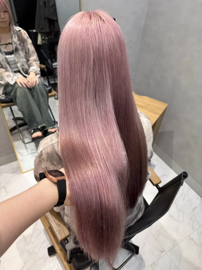 ロング カラー カット ヘアカラー トリートメント 透明感カラー/パーマ 🌀アオノのヘアスタイル