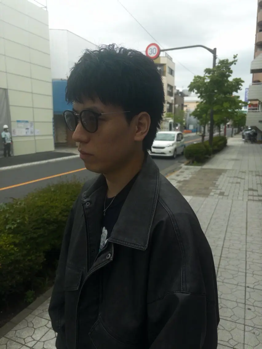 襟足ありスタイルの写真