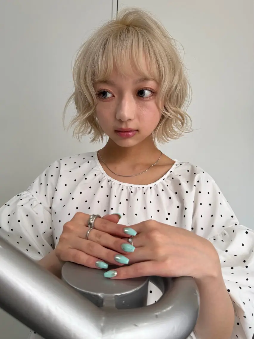 ミディアム カット トリートメント 🍒ボブカット/ moe🍒のヘアスタイル