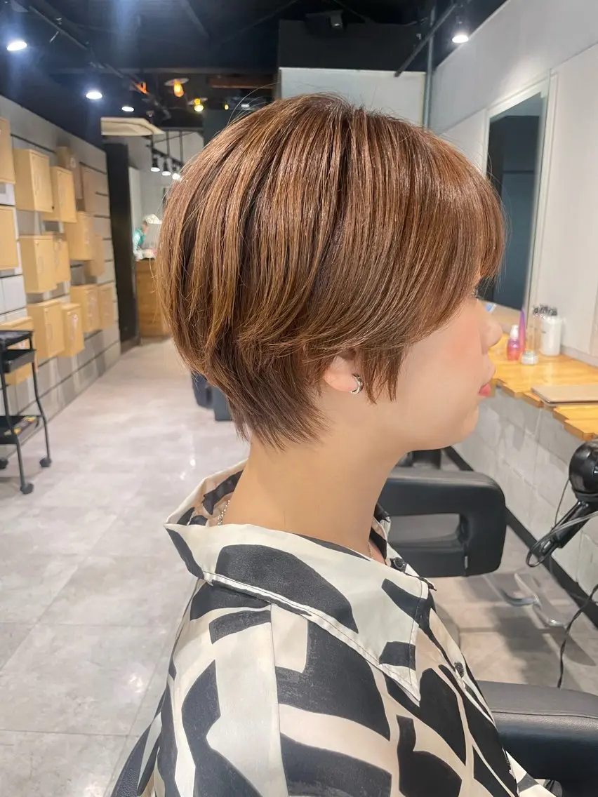 ショート カラー カット トリートメント ヘッドスパ 🦋ハイトーンボブ ショート🦋トシキのヘアスタイル