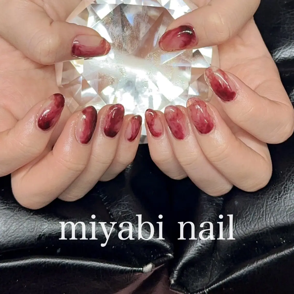 ネイル アートネイル ジェルネイル 持ち込み ニュアンスネイル ハンドネイル miyabi nail 桂川駅近くのネイルデザイン