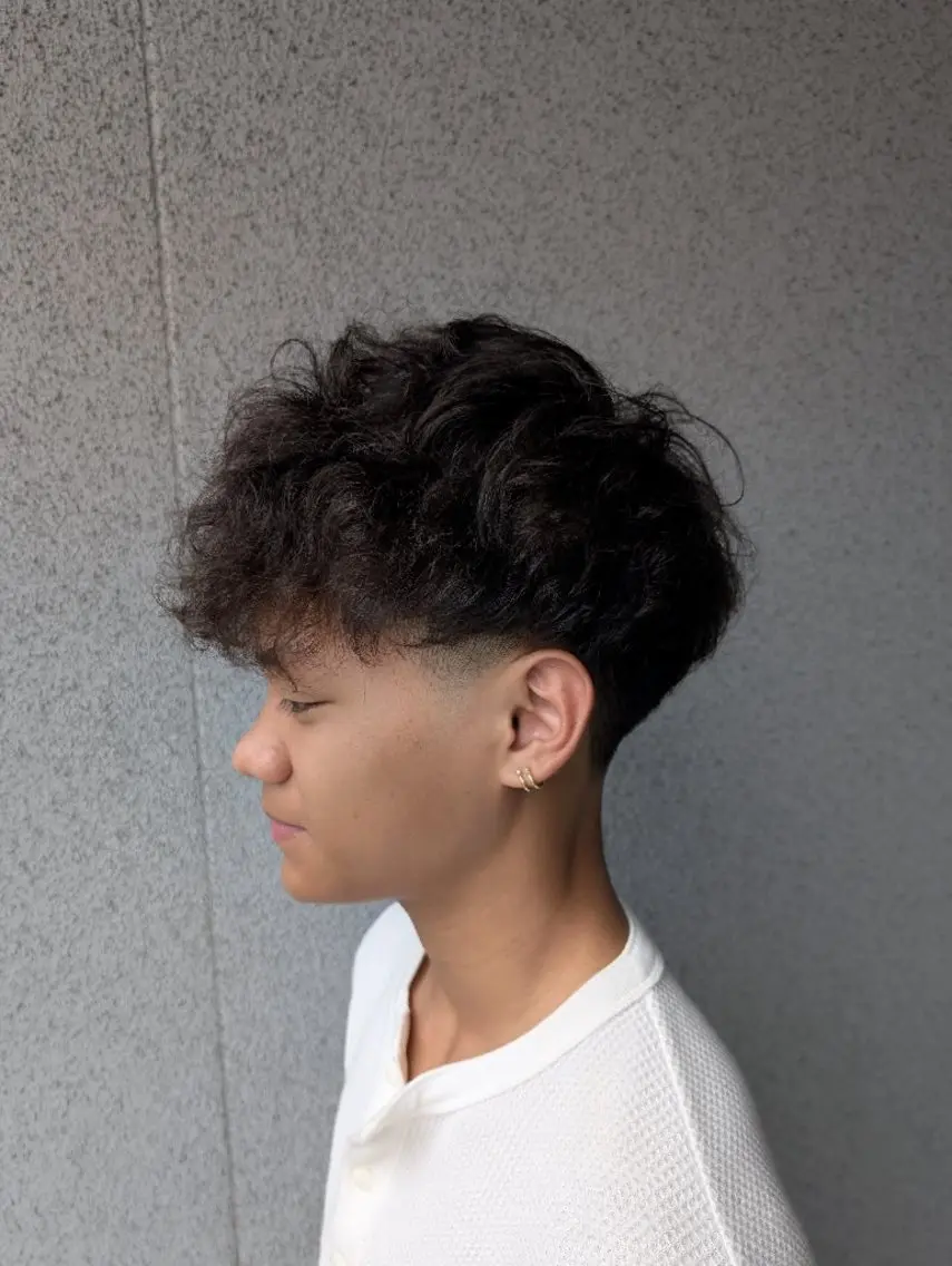 ショート メンズ メンズパーマ ヘアカラー パーマ トリートメント 河野日南/似合わせ/ メンズスタイルのヘアスタイル