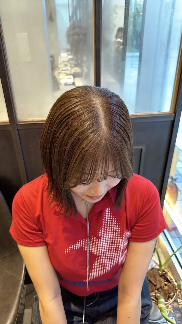 ショート カット ヘアカラー レイヤーカット /momocaのヘアスタイル
