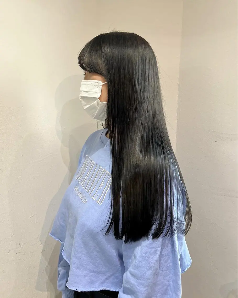 ロング カラー 透明感カラー ロング トリートメント 韓国ヘア 🎀華澄のヘアスタイル