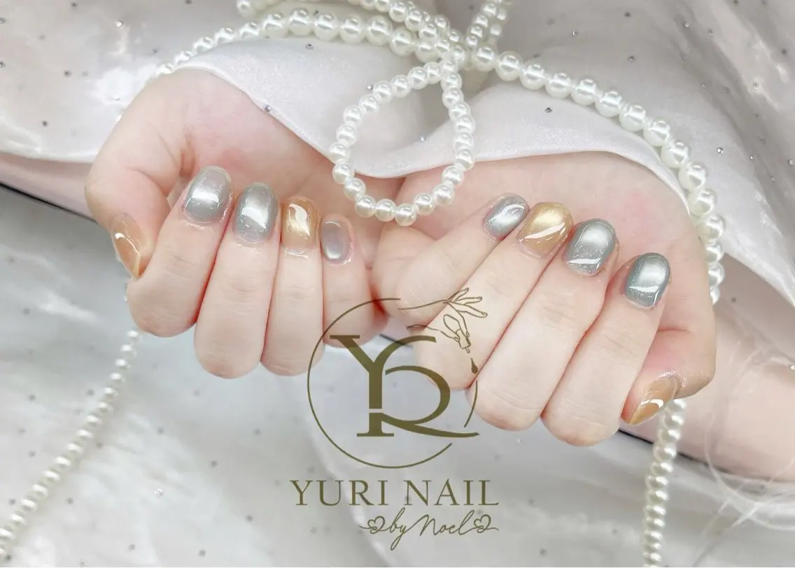ネイル チークネイル フットネイル フレンチネイル グラデーション キラキラネイル ハンドネイル フットネイル ハンドケア YURI Nail Funabashiのネイルデザイン