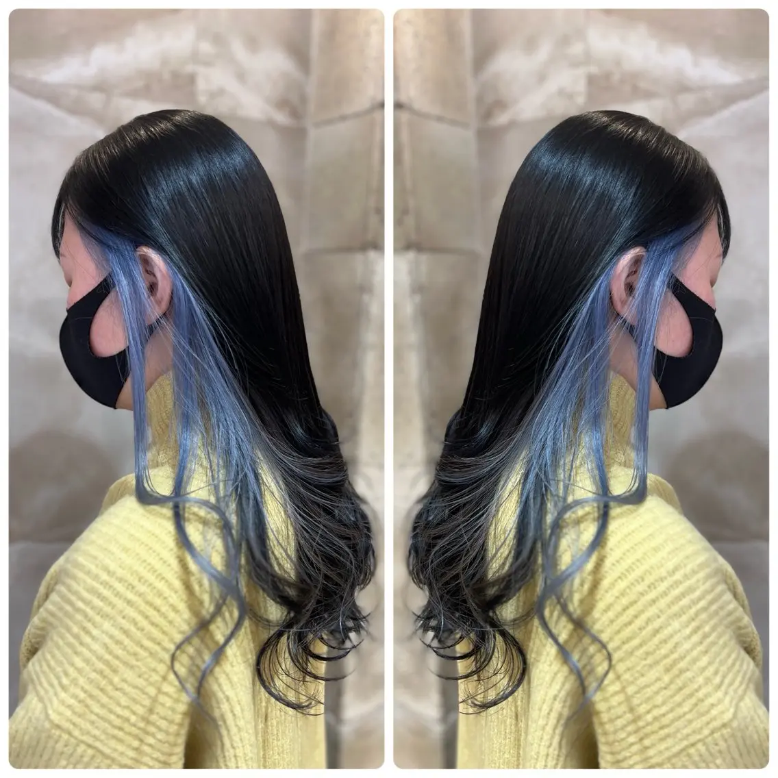セミロング カラー アッシュ ブルーカラー ブルーアッシュ ヘアカラー トリートメント 小山内 龍一郎 店長のヘアスタイル