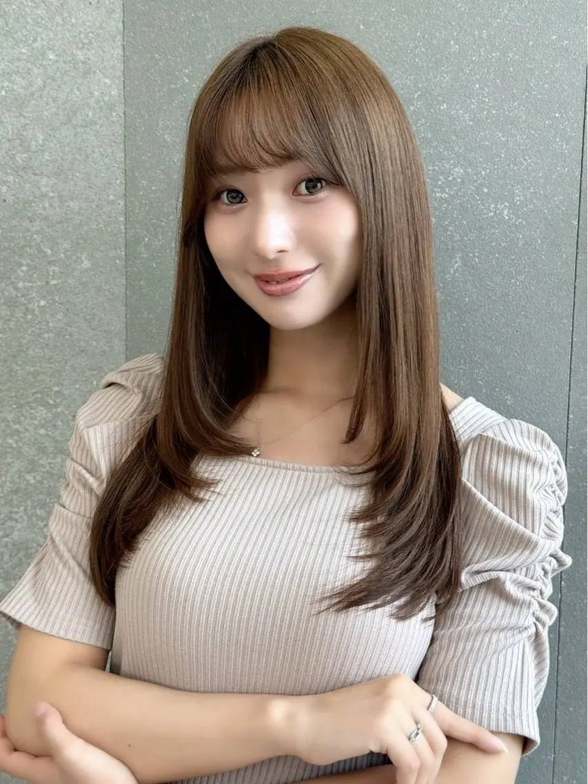 ロング カラー ヘアアレンジ ⭐️巻ける縮毛矯正/ レイヤー to-kiのヘアスタイル