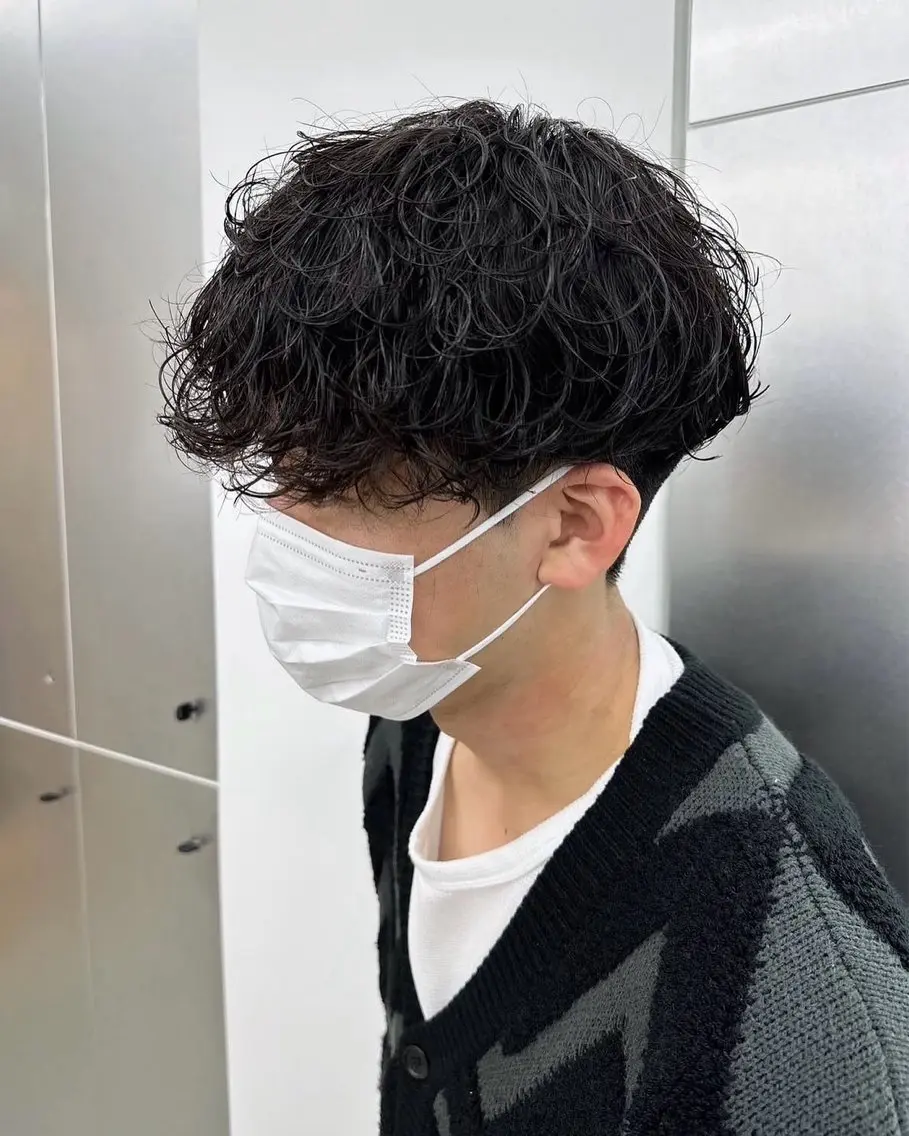 🫧メンズ🫧カット＋スパイラルパーマ🧑🏻‍🦱の写真
