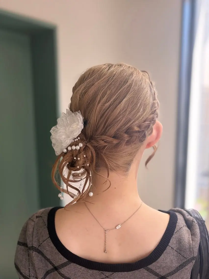 セミロング ヘアセット 羽エクステ┆ボブ ┆アレンジ🖤桃覇のマツエク・マツパデザイン