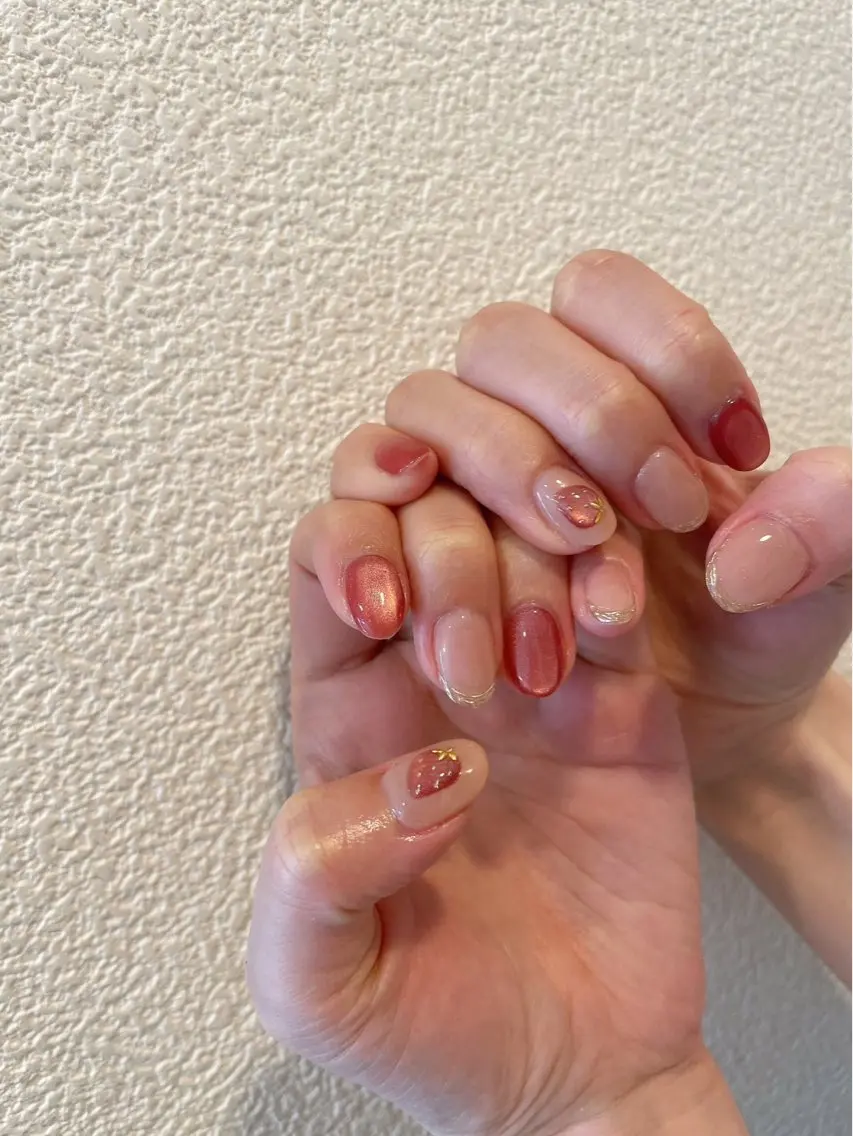 ネイル ジェルネイル 卒業式 韓国ネイル マグネットネイル メンズネイル ハンドネイル kiki nail &brow二子玉川の眉毛・アイブロウイメージ
