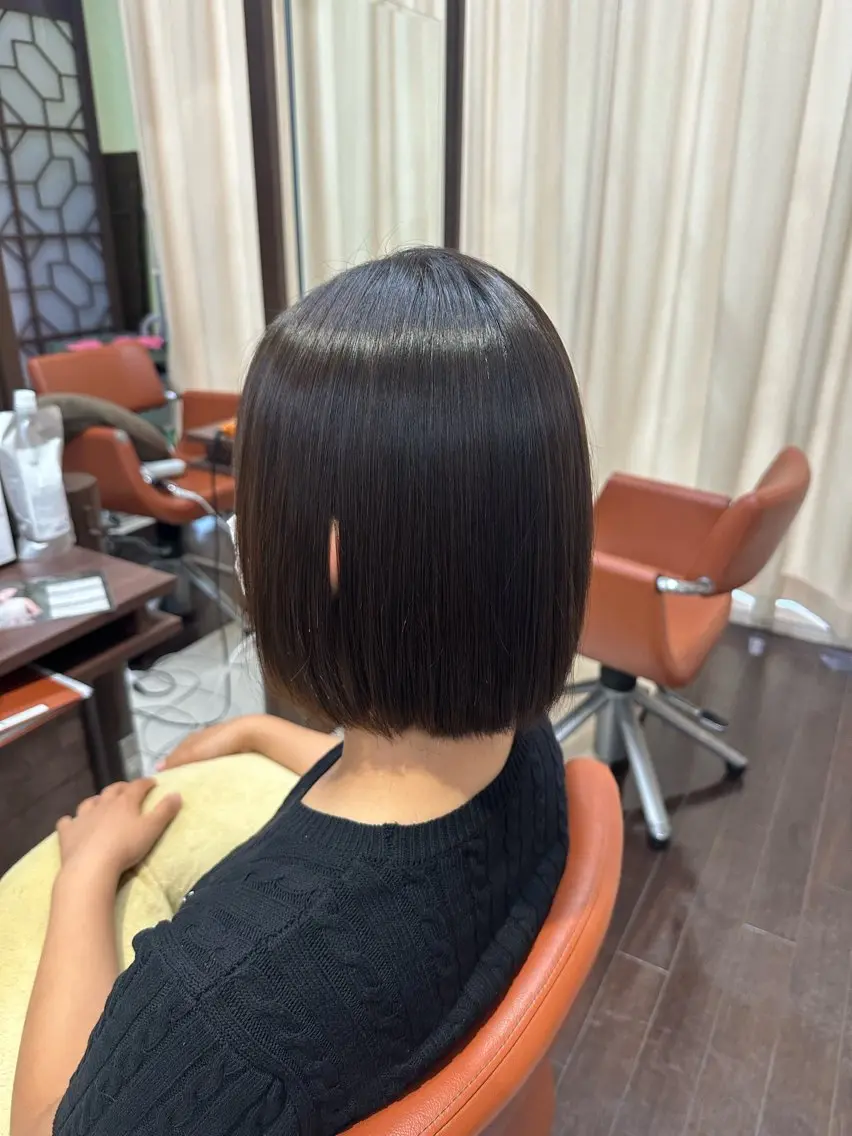 [当日のご予約も大歓迎🙆‍♂️]朝のアイロンいらず!自然な質感になる前髪矯正+前髪カットサービス◎の写真