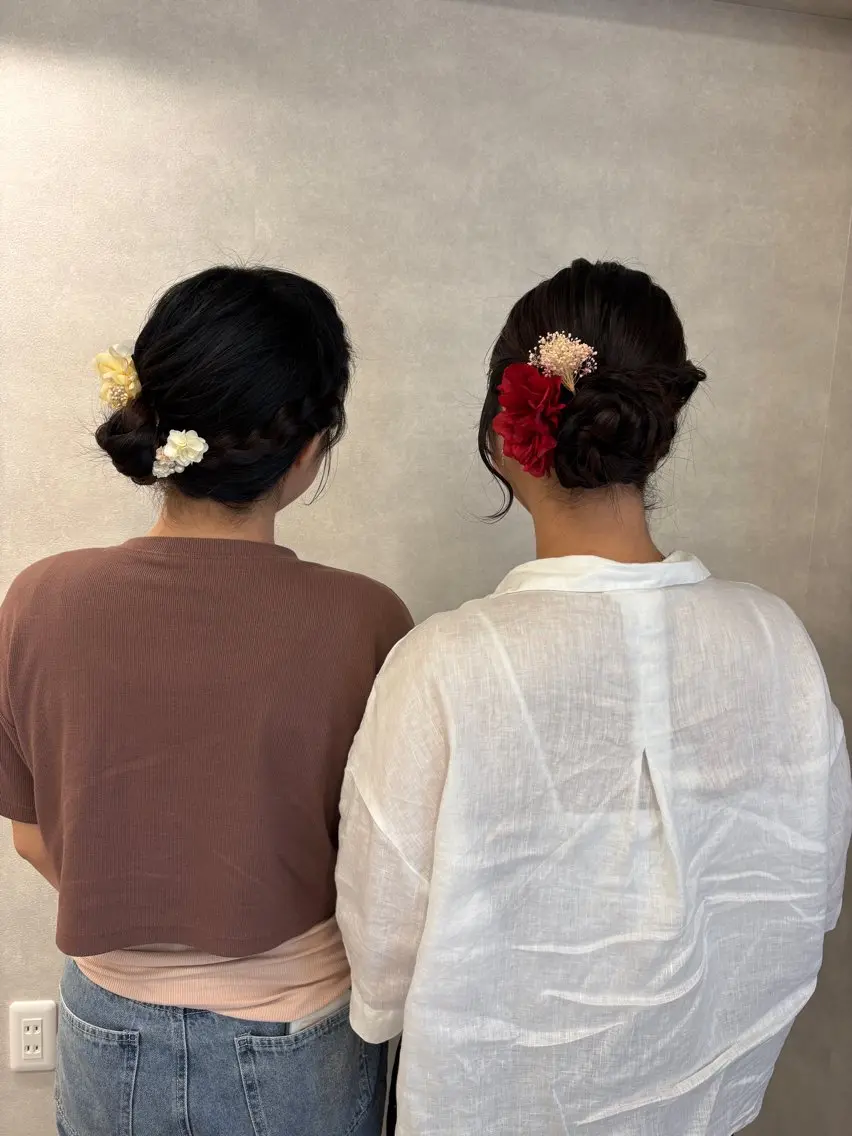 【🎀 お友達と一緒に♪ヘアセット🎀】2人できたら500off✨の写真