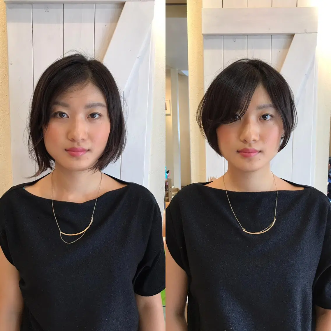 ショート 小顔カット Lond enikaのヘアスタイル