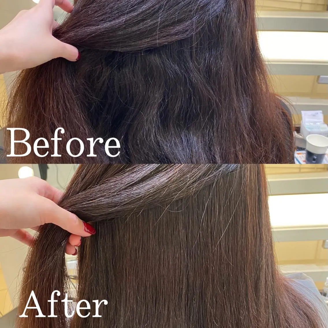 ロング 銀座メンズ専門🖤 叶奈々のヘアスタイル