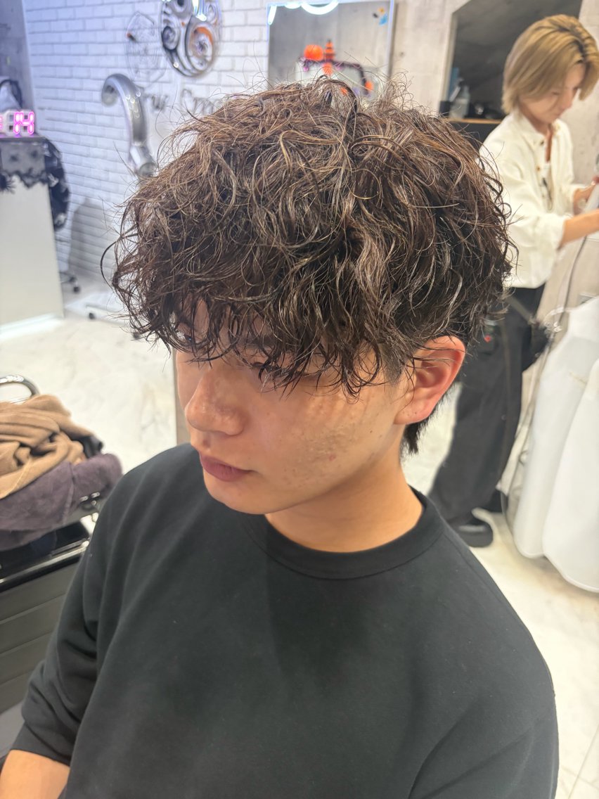 パーマ メンズ キッズ カット パーマ 💎最新メンズヘア/ 韓国トレンド提案💎のヘアスタイル