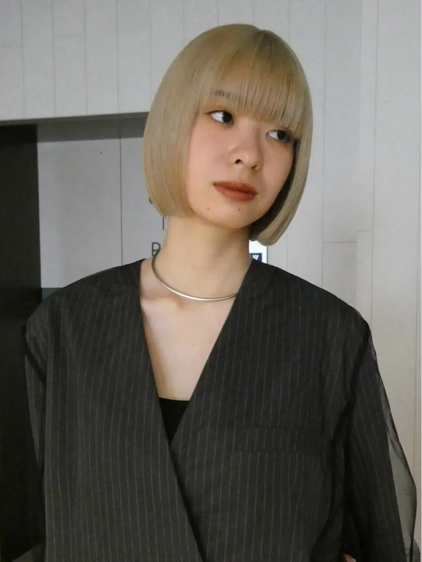 ミディアム ブリーチ⋆*ボブ特化 /ALBUMのヘアスタイル
