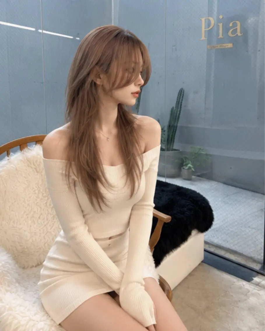ロング カット ヘアカラー pia 薬院のヘアスタイル