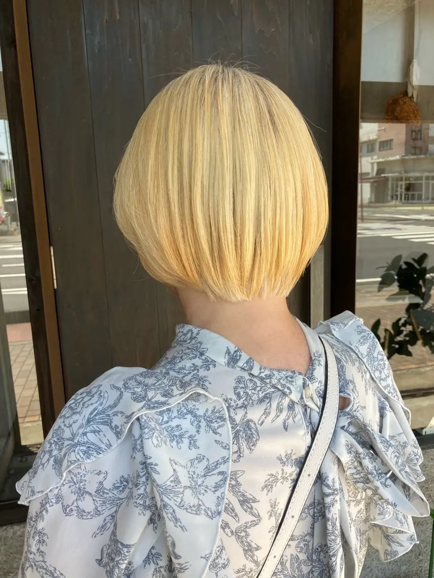 💎儚げカラー🫧【2ブリーチ＋ワンカラー】🤍ケアブリーチ使用🤍の写真