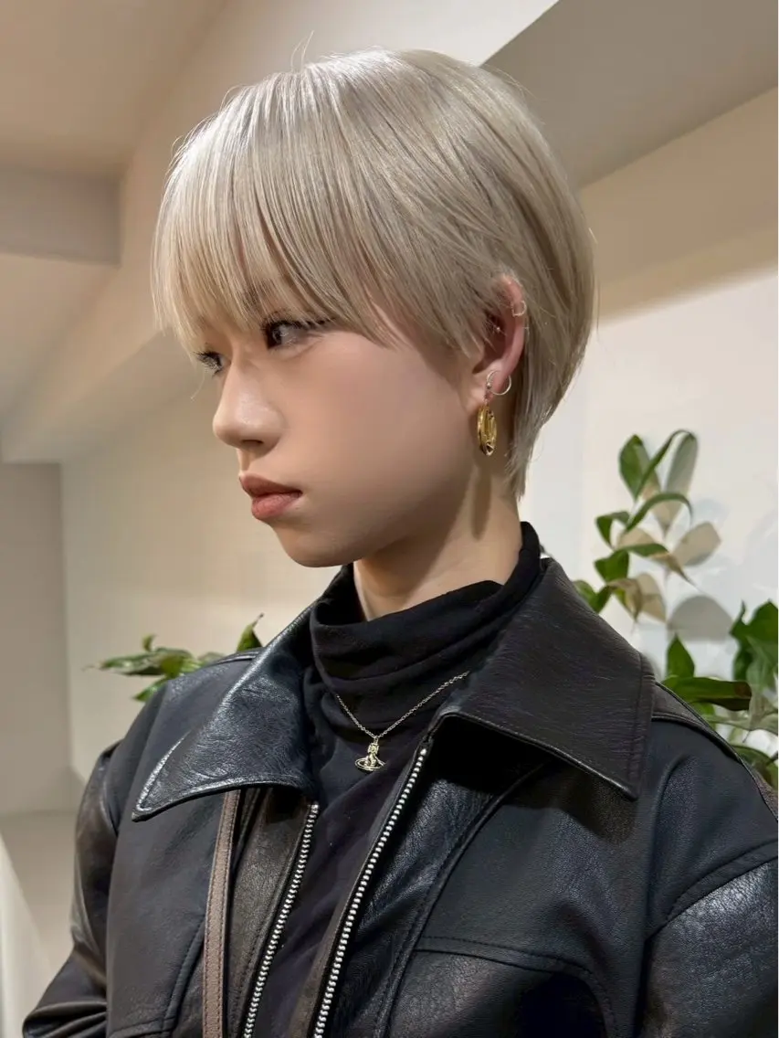 ショート ショートヘア fifth原宿 宮部蓮のヘアスタイル