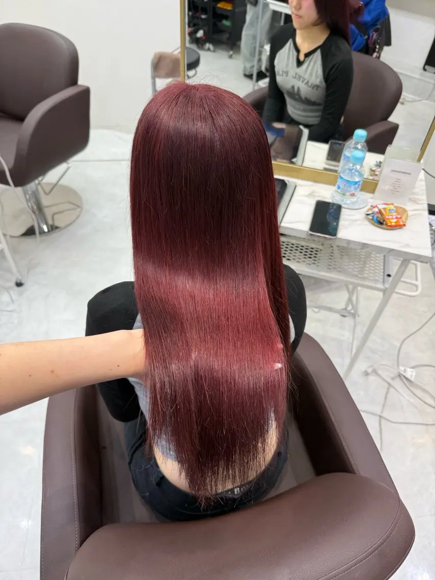ロング カラー ヘアアレンジ ヘアカラー トリートメント ヘアセット 💗横浜美容室 💗HARUNAのヘアスタイル