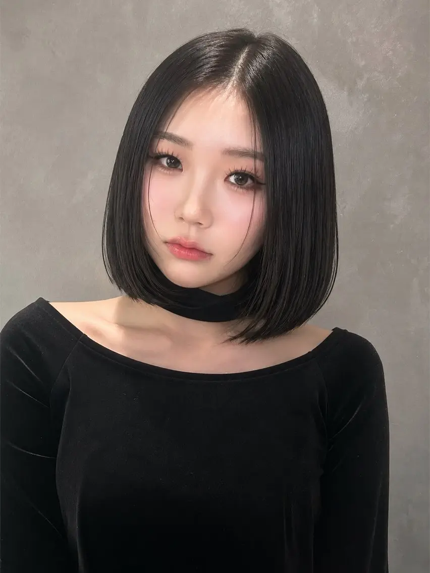 ♡先着5名様限定♡残り4名！ボブカット🩶ストンと落ちる韓国風タッセルボブ⟡.·の写真
