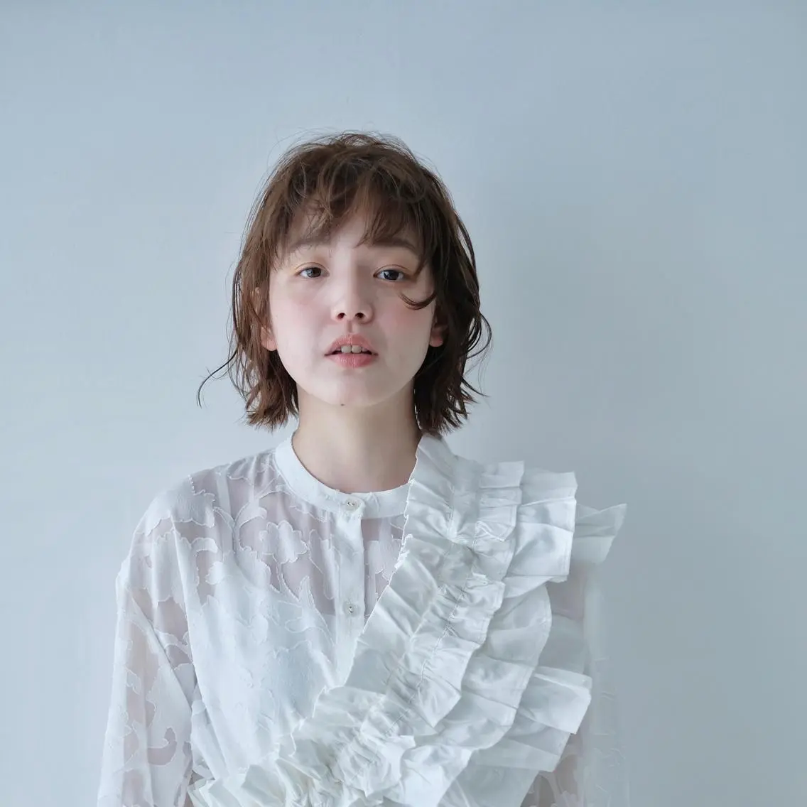 ショート カラー パーマ 美髪/透明感カラー reikoのヘアスタイル