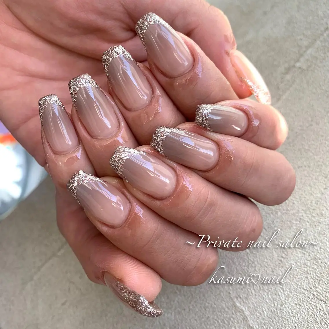 ネイル アートネイル ラメ(グリッター) マグネットネイル ミラーネイル ニュアンスネイル KASUMI♡ Nailのネイルデザイン